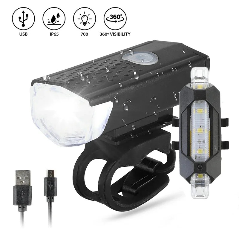 Fahrrad Licht USB LED Wiederaufladbare einstellen MTB Rennrad Vorne Hinten Scheinwerfer Lampe Taschenlampe Radfahren Licht Radfahren Zubehör: Burgunderrot