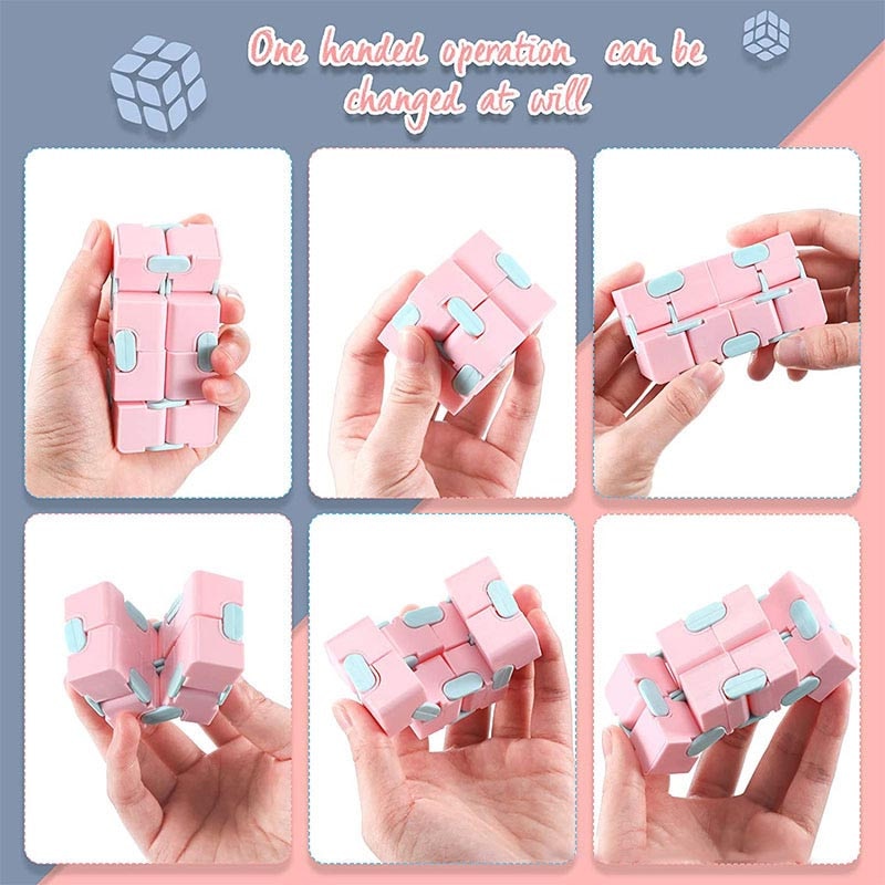 Flip Cube Tasche Puzzle Unbegrenzte Linderung von Stress Angst und Dekompression Schreibtisch Spielzeug Unendlichkeit Cube Figet Spielzeug Trending