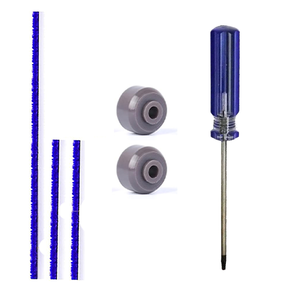 Plush Strips And Soleplate Wheels for Dyson V6 V7 V8 V10 V11 V15 Soft Roller Cleaner Head Strips Felt Strips Replacement Parts: Orange