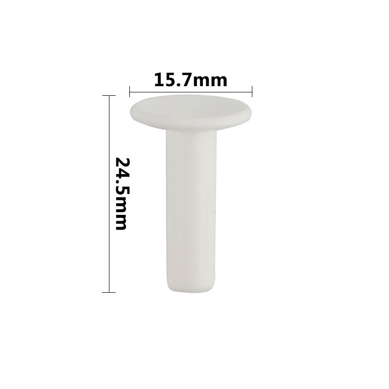 1/4" OD tube white hard plug Straight-through Pipe connector of reverse osmosis water system Blocking Diameter 6.5MM fittings