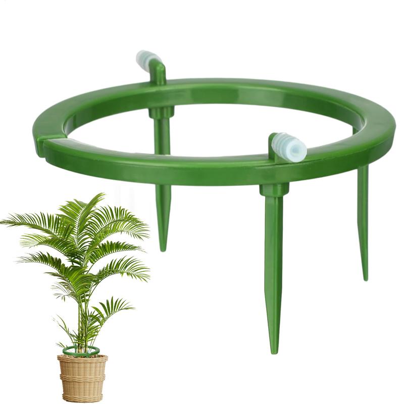 Sistema de riego por goteo para plantas, bucle de goteo para plantas con soporte, anillo de riego por goteo para plantas, gotero de agua para plantas de jardín