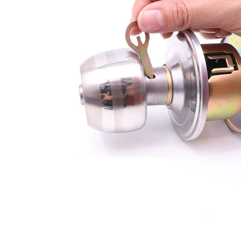 Stainless Steel alloy Locks Round Ball key lock Door Knob pull handle Entrance Passage Bathroom Internal Anti Theft Hardware