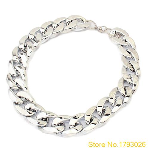 Women Europe and the United States Stylish all-match Shiny thick Choker necklace 4TFF