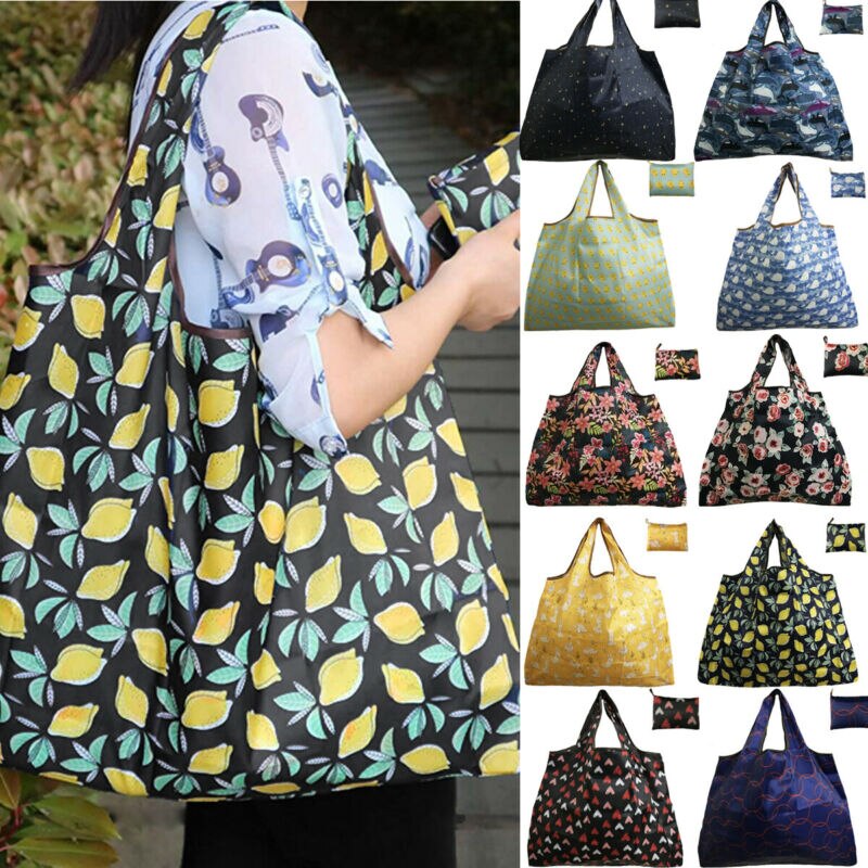Waterdichte opvouwbare schoudertas shopper herbruikbare tas strand boodschappentas reistas 58*68cm