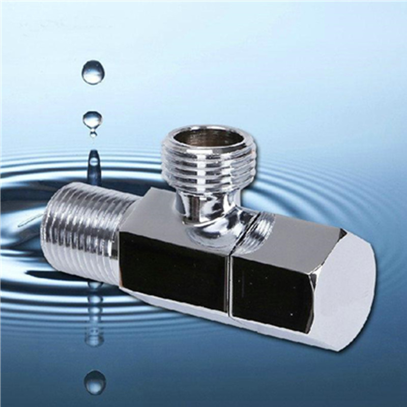 Full Brass Angle Valve G1/2 Male Hexagon Handle Angle Valve Bathroom Faucet Accessories