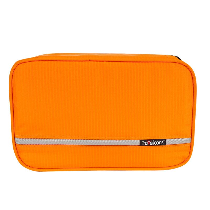 colgando viaje bolsa neceser de aseo personal Kit para hombres mujeres cosméticos robusto gancho colgante ducha bolsas: orange