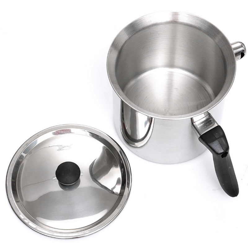 Olla de fundición de cera de abejas de acero inoxidable, herramienta de apicultura con agujero, Caldera de plata, miel de apicultura, equipo de cocina de leche Boili
