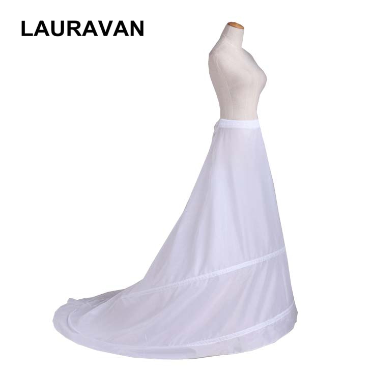 Bruidsonderrokken met sleep, witte onderrok met 2 hoepels, crinoline voor bruid, formele zeemeerminjurk, bruiloftsaccessoires