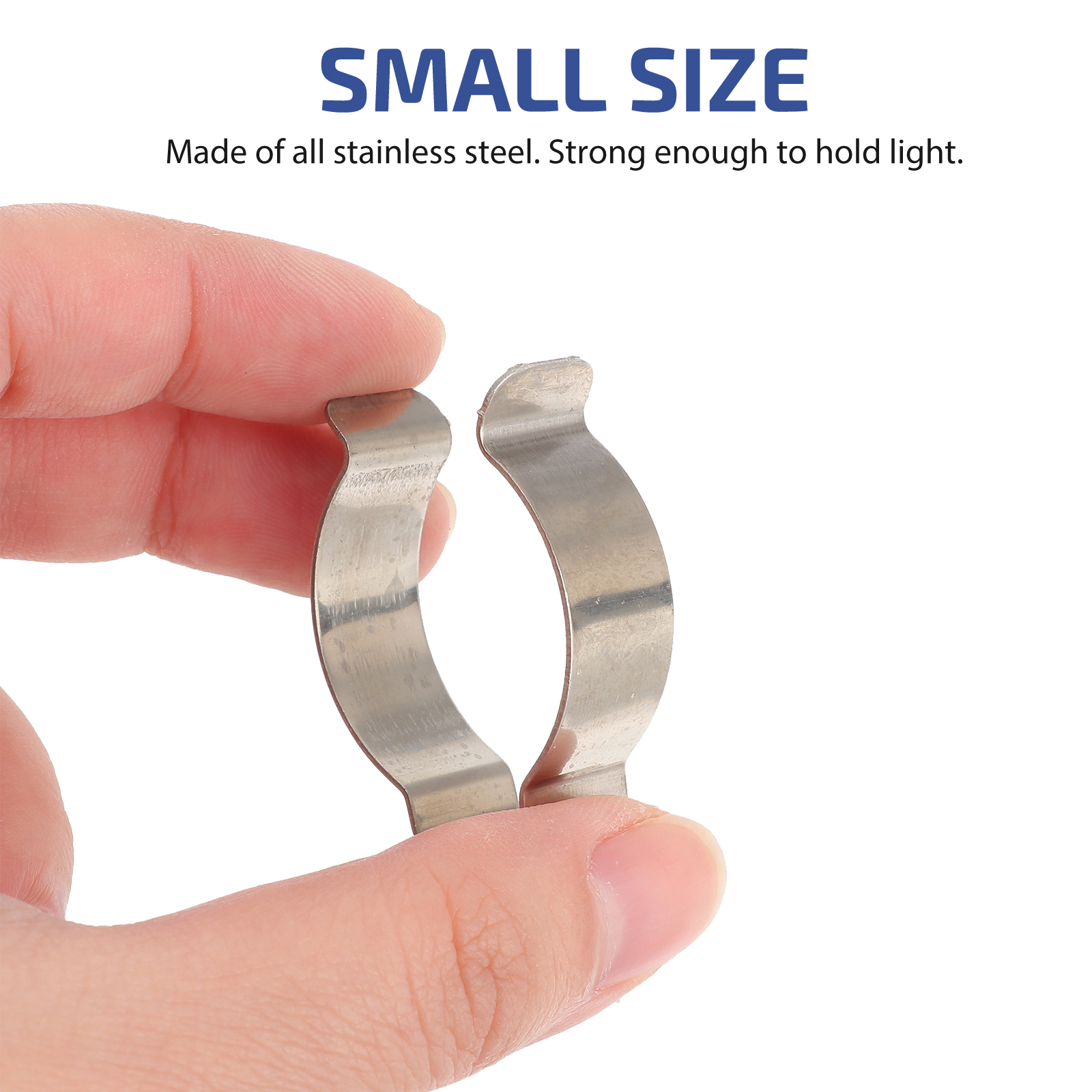 30PCS/Set Spring Terry Clips Stainless Steel U Shape Light Tube Clips For T10 Tube Light Lamp Holders Grip Organizer 13/ 25/32mm