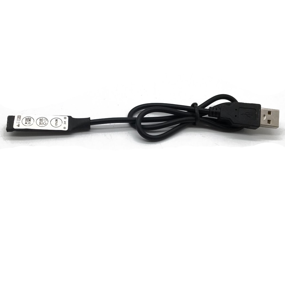 USB RGB Controller DC5V Led Dimmer met 3 Toetsen 4 Pin Vrouwelijke Connector voor 5 v RGB Led USB Strip 19 dynamische Modi Voor Led Strip