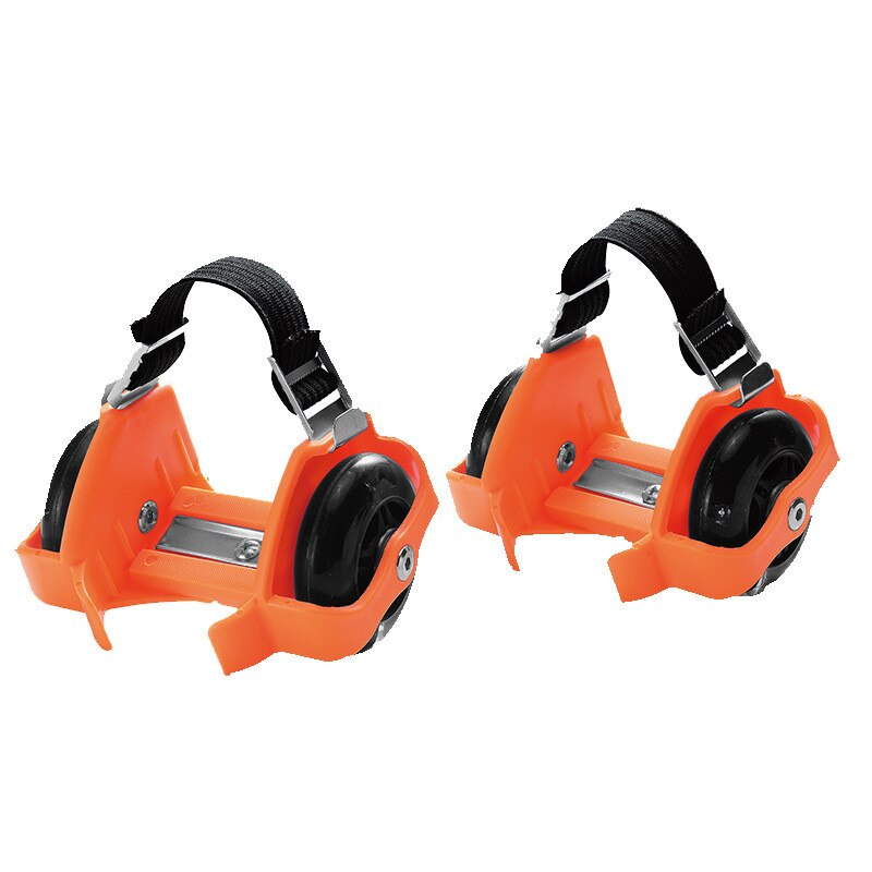 Colorful Flashing Pulley Adjustable Whirlwind For Kids Flash Wheels Heel Adjustable Simply Durable Outdoor Skating Shoes: Orange
