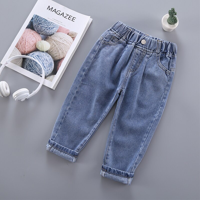 Meninas calças de brim para crianças primavera outono calças de brim crianças moda denim calças do bebê meninos jean roupas infantis 2-6y