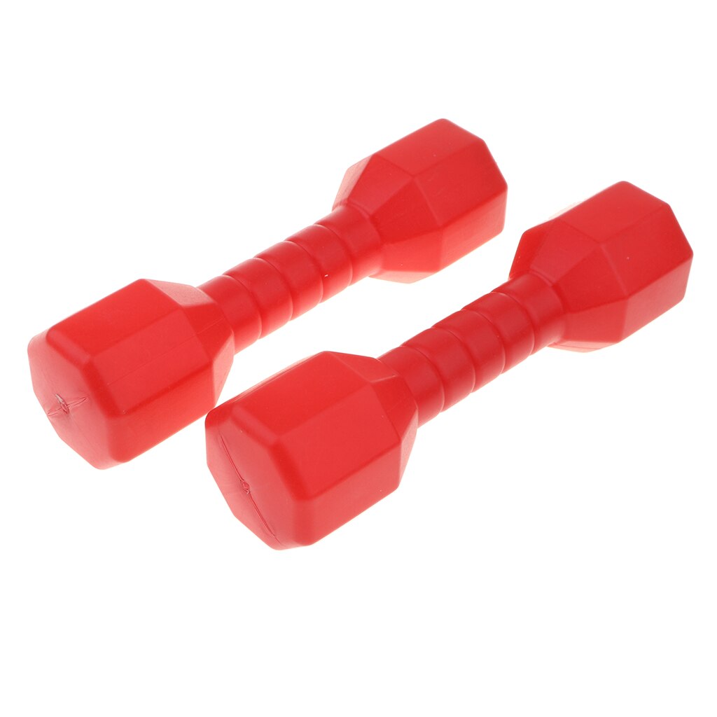 2 stykker håndvægte håndvægte håndvægt til styrketræning i forskellige farver: Rød