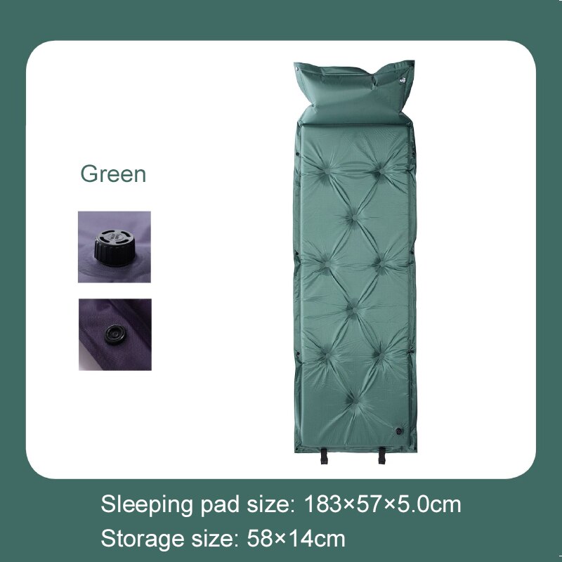 Self-Inflating Camping Mat Outdoor Sleeping Pad Ultralight Inflatable Mattress Portable Travel Hiking Camping Air Mattress: NM