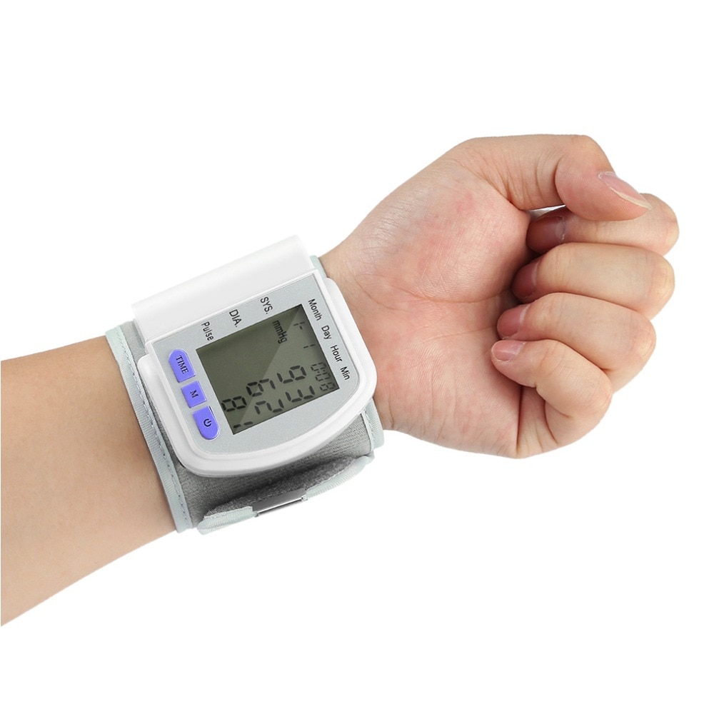 Digitale LCD Automatische Pols Bloeddrukmeter Heart Beat Meter Pulsoximeter Tonometer Gezondheidszorg Arm Bloeddrukmeter
