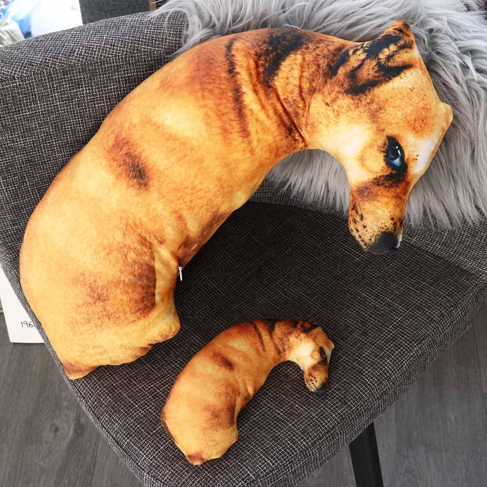Cute 3D Lifelike Animal Throw Pillow Dog Pillow Soft Cushion Office