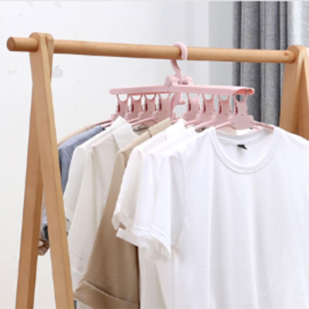 PP Hanger Drying Rack Retractable Multifunctional Folding Hanger Magic Hanger Clothes Stand Space Saver Adjustable Adults