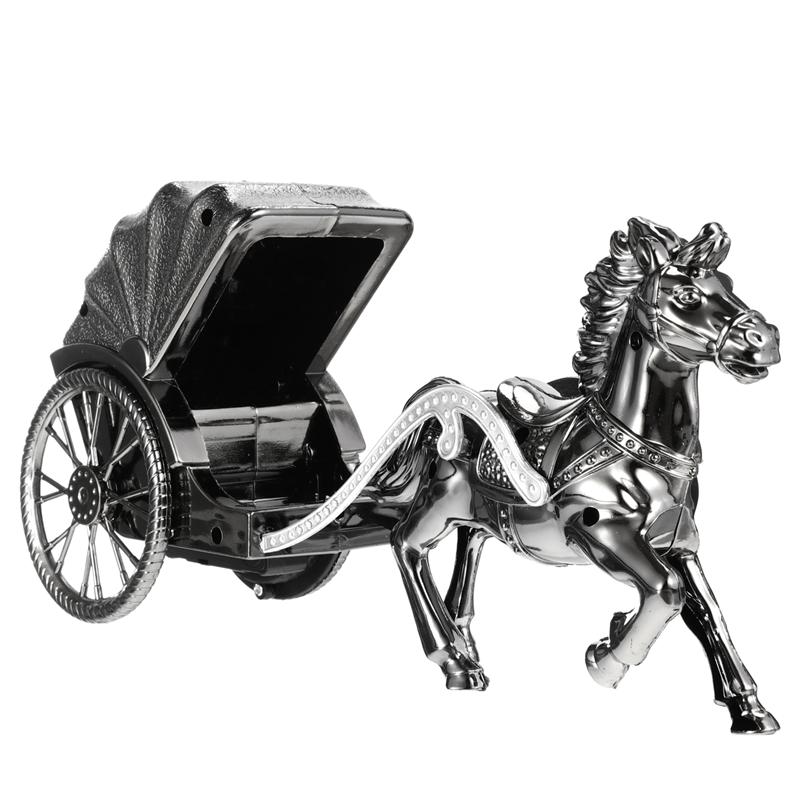 Horse Alarm Clock Luxury Retro Alarm Clock Novelty Unique Table Desk Clock