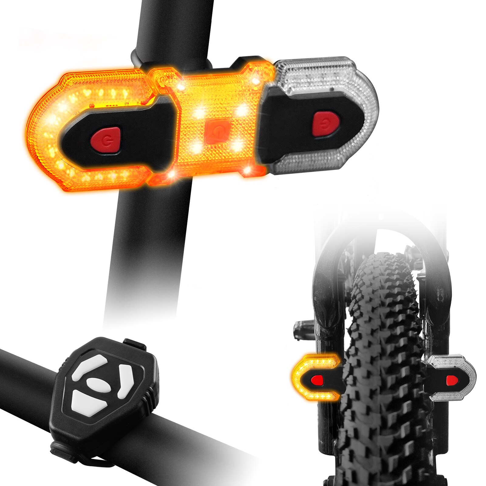 Fietsverlichtingsset Voorlicht en Achterlicht - LED Fietslampen - USB