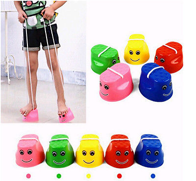 Schattige Springen Stelten Lopen Stilt Jump Outdoor Fun Sport Speelgoed voor Kinderen Kinderen 1 Stuk 7 Kleuren Ondersteuning