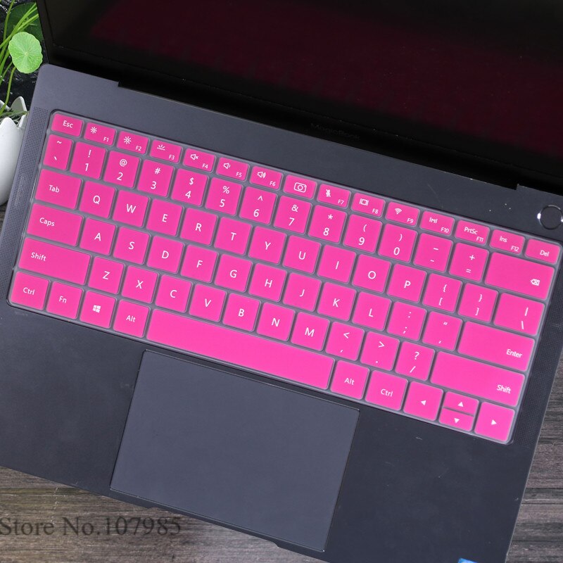 Silicone Laptop Keyboard Cover Skin Protector Film For Huawei MateBook D 15 AMD Ryzen 15.6 inch for Huawei Mate Book D15: Rose
