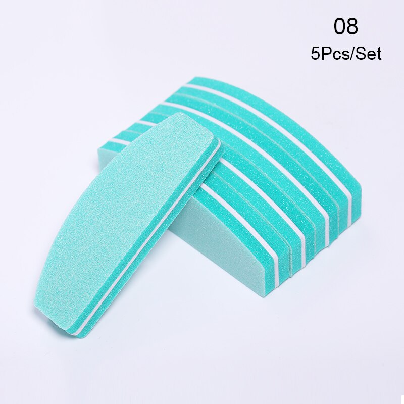 100 Stks/partij Double Side Mini Wegwerp Nail Buffer Bestanden Schuurblok Grit Professionele Pedicure Nagel Gereedschappen Nagelvijl: 9