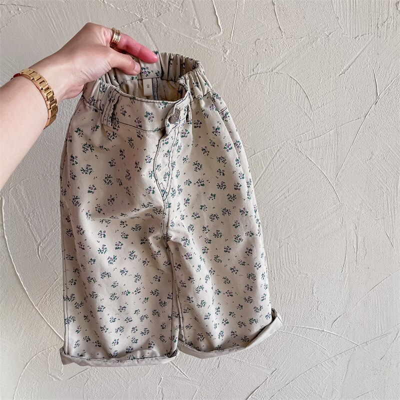 Mode Meisjes Bloemen Casual Broek Leuke Bloem Baby Meisje Broek Kinderen Harembroek Katoen Kinderen Broek Kleding