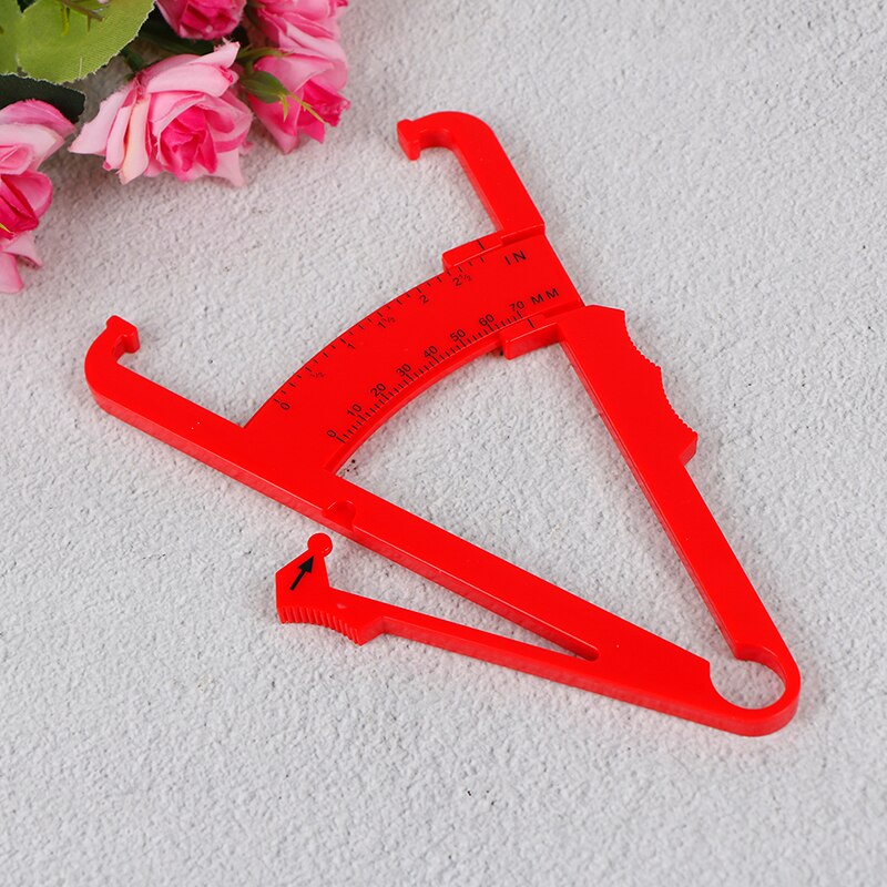 70mm Skinfold Body Fat Caliper Body Fat Tester Skinfold Measurement Tape With Measurement Chart Body Health Care Tool