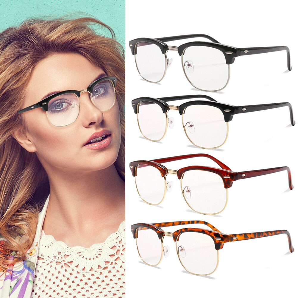 PC Metal Computer Eyeglasses Anti Fatigue Blue Light Men Women Eye Protection Glasses Eyewear