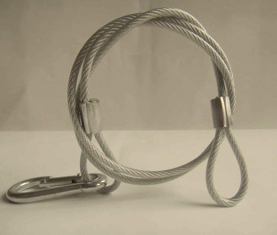 Hight 4MM * 85CM Podium Licht Veiligheid Kabel, belasting 25KG Licht Veiligheid Touwen Voor Fase Licht, Moving Head Licht