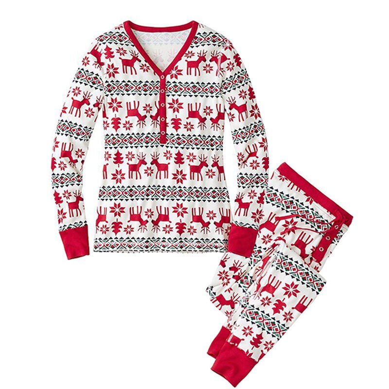Julepyjamas sæt familie spil baby dreng tøj mor og far matchende tøj familie kostumer jule pyjamas