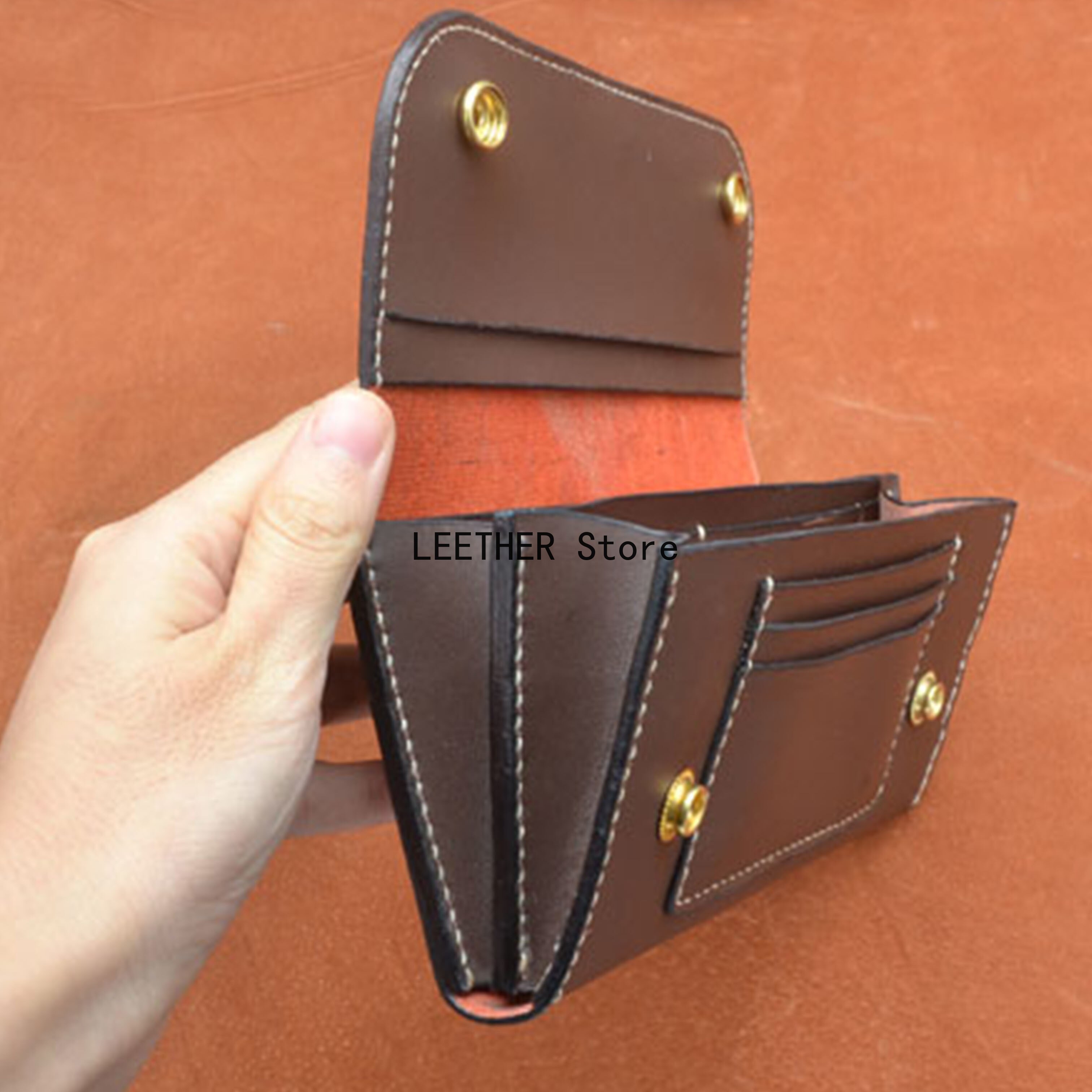 Manual leather DIY tool drawing long flip Wallet Handbag drawing permanent use template PVC version drawing
