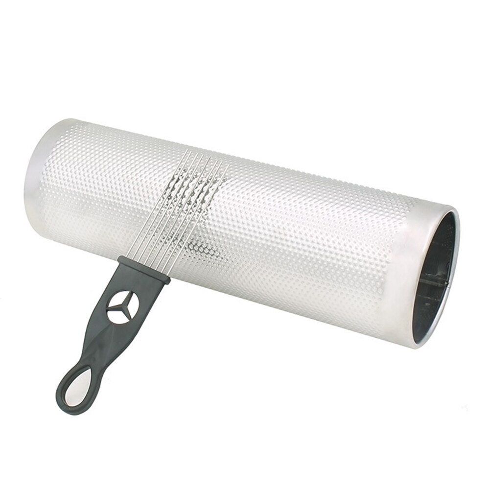 Instrumento de Guiro de acero inoxidable con raspador, herramienta Musical de percusión latina, instrumento Musical