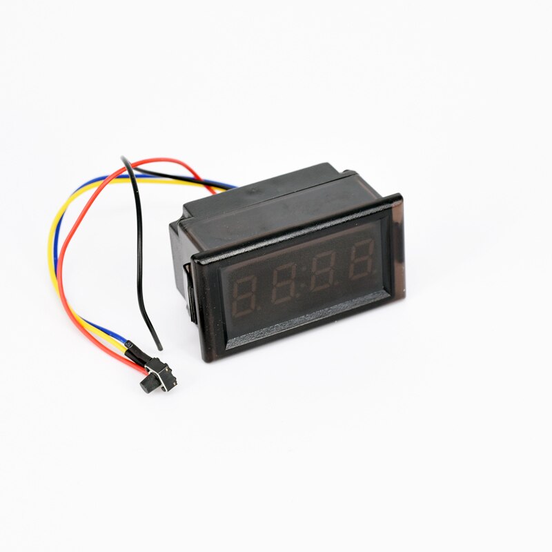 RED Universal Waterproof Car Motorcycle Auto Accessory DC 12V/24V Dashboard Digital LED Display Clock