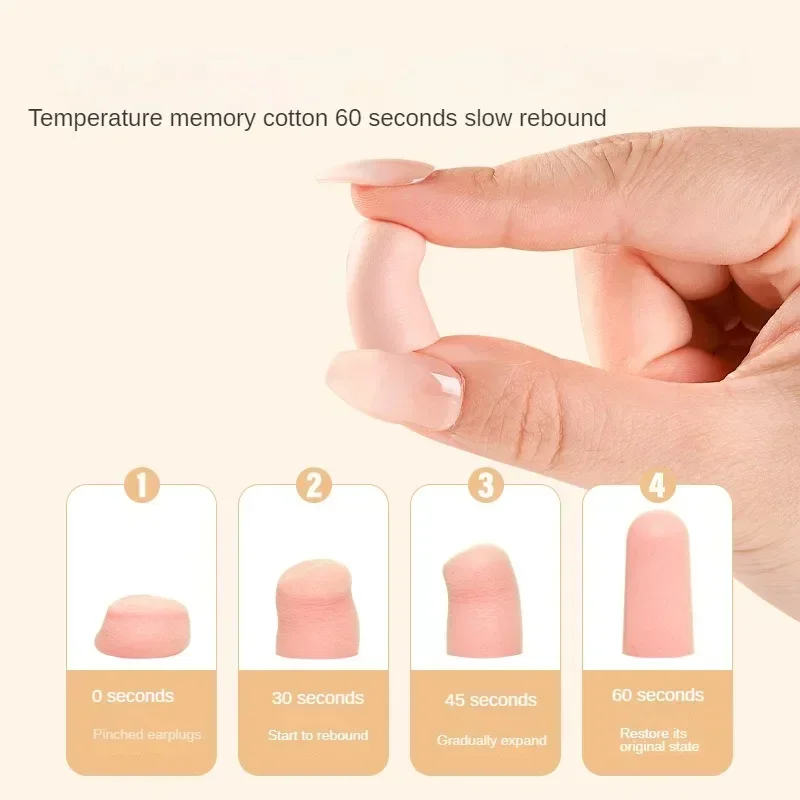 10/24/60 Stuks Comfortabele Oordopjes Antilärm Oordoppen Slaap Ruisonderdrukking Gehoorbeschermer Voor Slaap Zacht schuim Oordopjes Anti-geluid