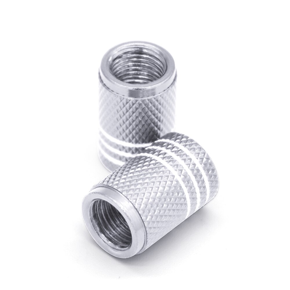 Motorfietsband velg luchtpoort afdekking bandventiel wielsteel aluminium dop voor honda  cb190r forza 300 cb400 sf cbr 650 r grom msx 125: 2 stuks zilver