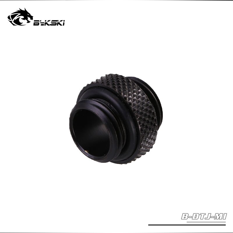 BYKSKI G1/4'' Mini Dual External Thread Connection double male adapter thread 4.5MM Computer Accessories Fittings: black