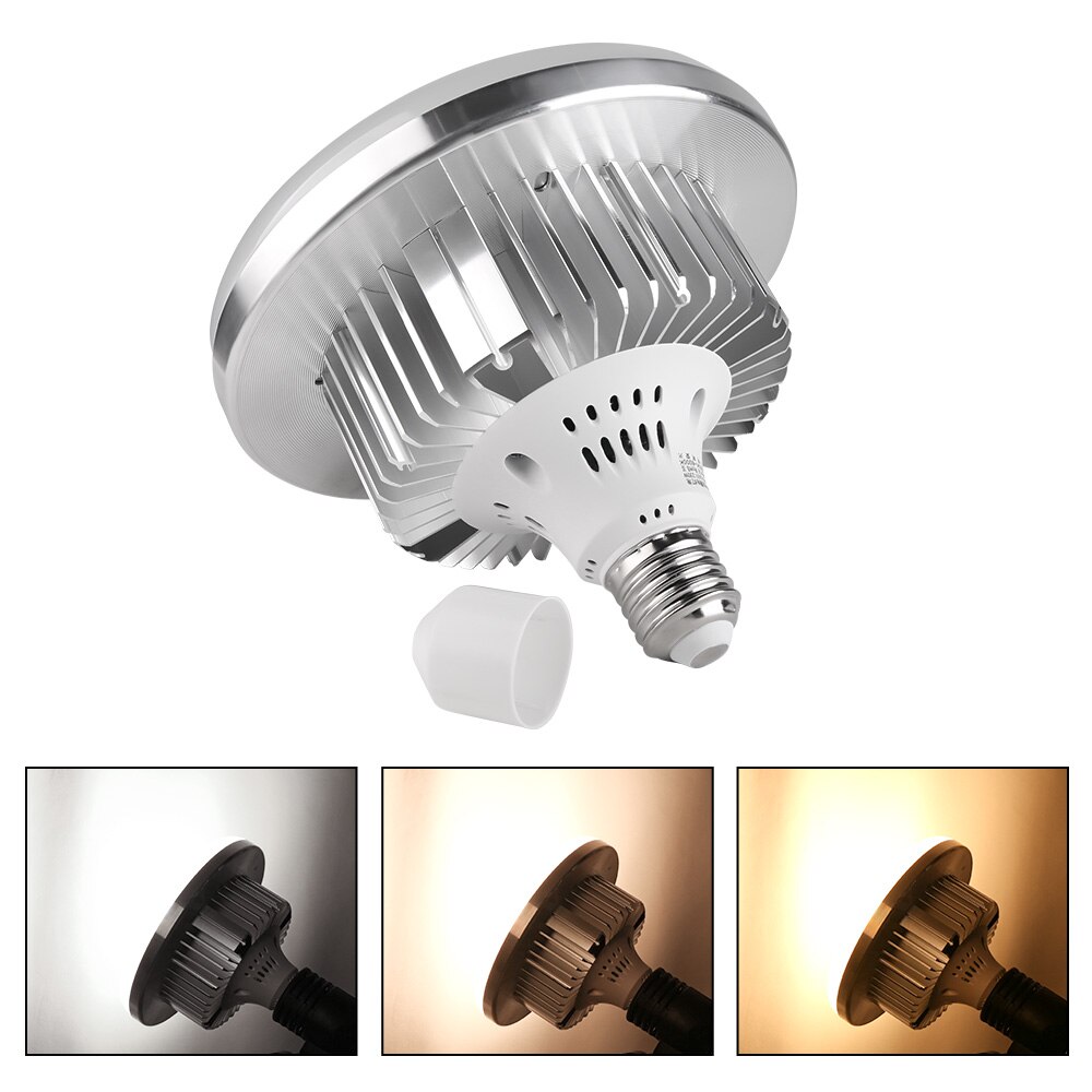 70W E27 Basis Helle Fotografie Tageslicht Lampe Fluoreszierende Kontinuierliche Beleuchtung Runde Lampe Für Softbox Fotografische Foto Schießen