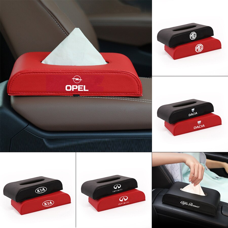 1pcs Car Tissue Boxes Auto Paper Towel for Jeeps Grand Cherokee WK2 Patriot Wrangler Buluo Transversanl Compass Pegatinas