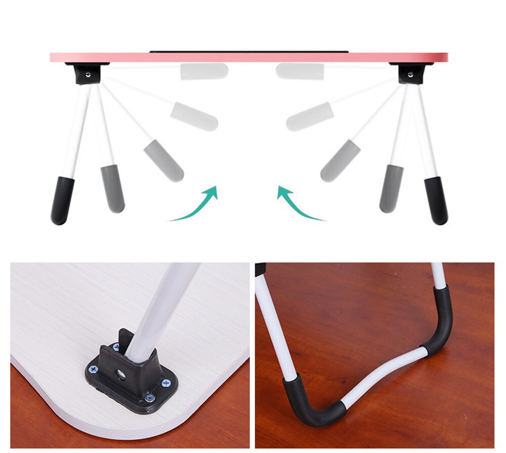 Frühstück Portion Bett Tabletts Einstellbare Faltbare mit kippen oben und Beine Computer Schreibtisch Stehen Klapp Laptop Tisch Notizbuch Schreibtisch
