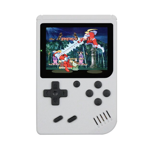 Retro Draagbare Mini Game Spelers 3.0 Inch Handheld Video Game Consoles Av Out Verbinding Tv Hd Screen Twee Spelers Voor jeugd: White