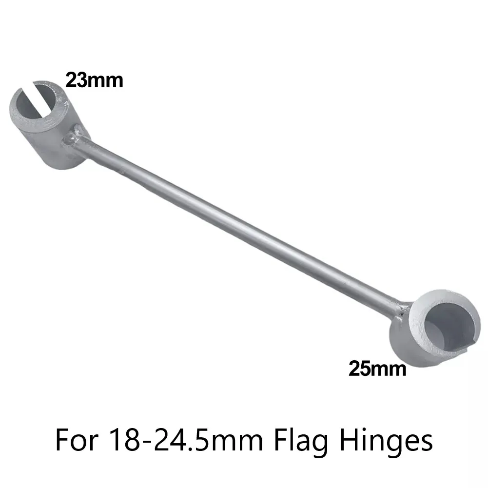 13inch Door Repair Door Hinge Adjustment Tool Flag Hinge Tool Lever Heavy Duty Integral Structural Steel Precise Adjustment Tool: silver