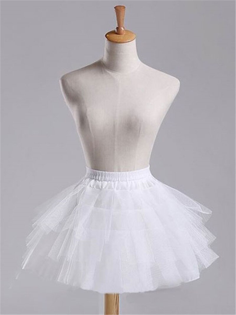 Lolita Petticoat White layered Short Boneless bustle Lolita Underskirt