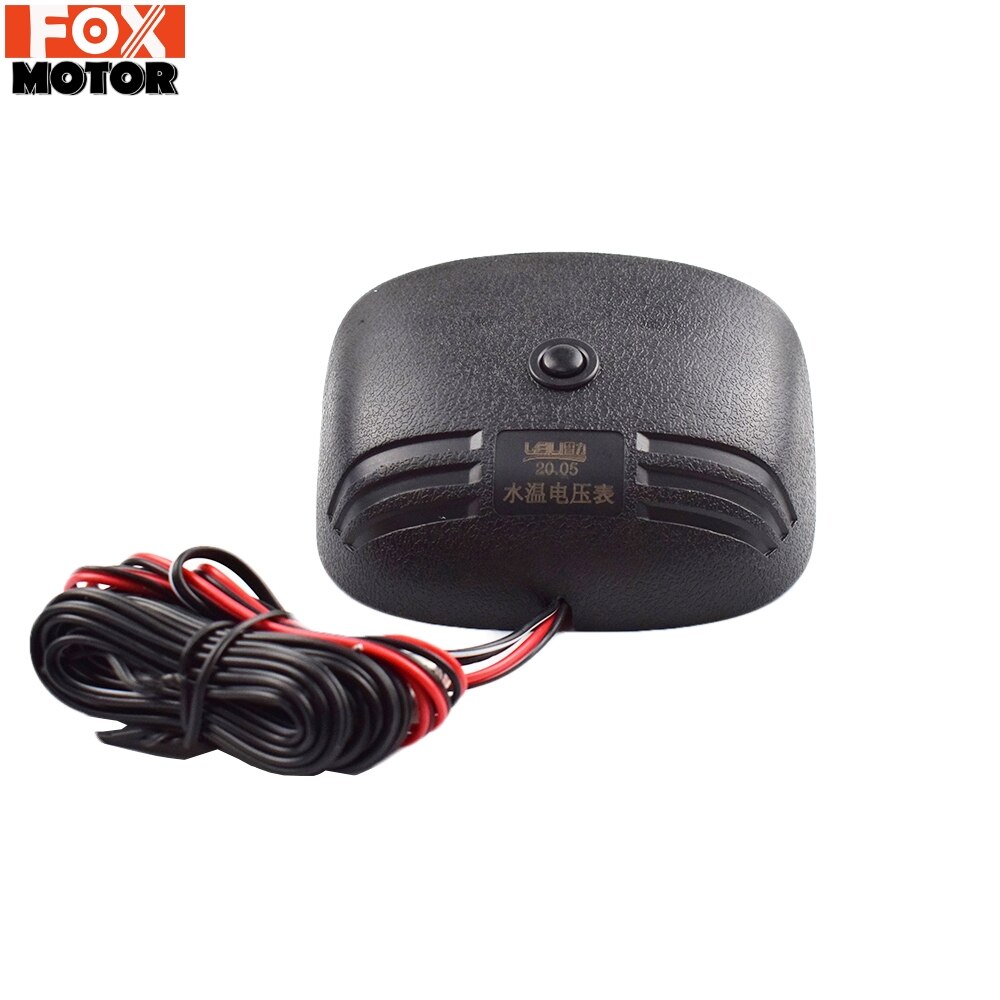 Für Auto Lkw Motorrad Digital Horizontale 2 in 1 LCD Wasser Temp Temperatur Sensor 10mm 1/8 Voltmeter Volt Messgerät 12V/24V