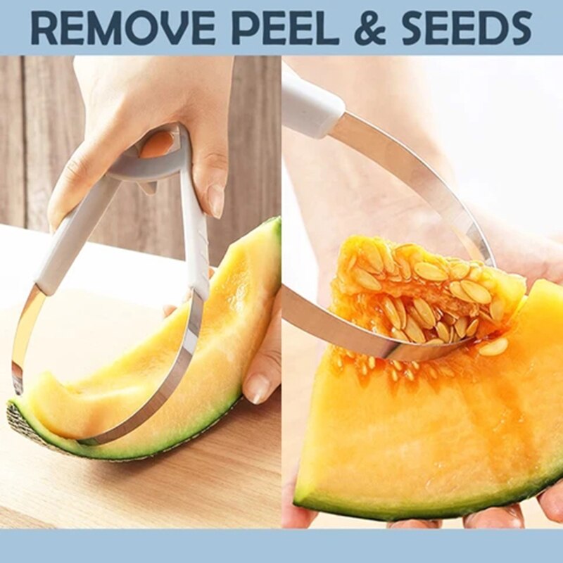 4pcs/set Multifunction Stainless Steel Fruit Ball Digger Fruits Carving Cutter Set for Watermelon Fruit QJS Shop