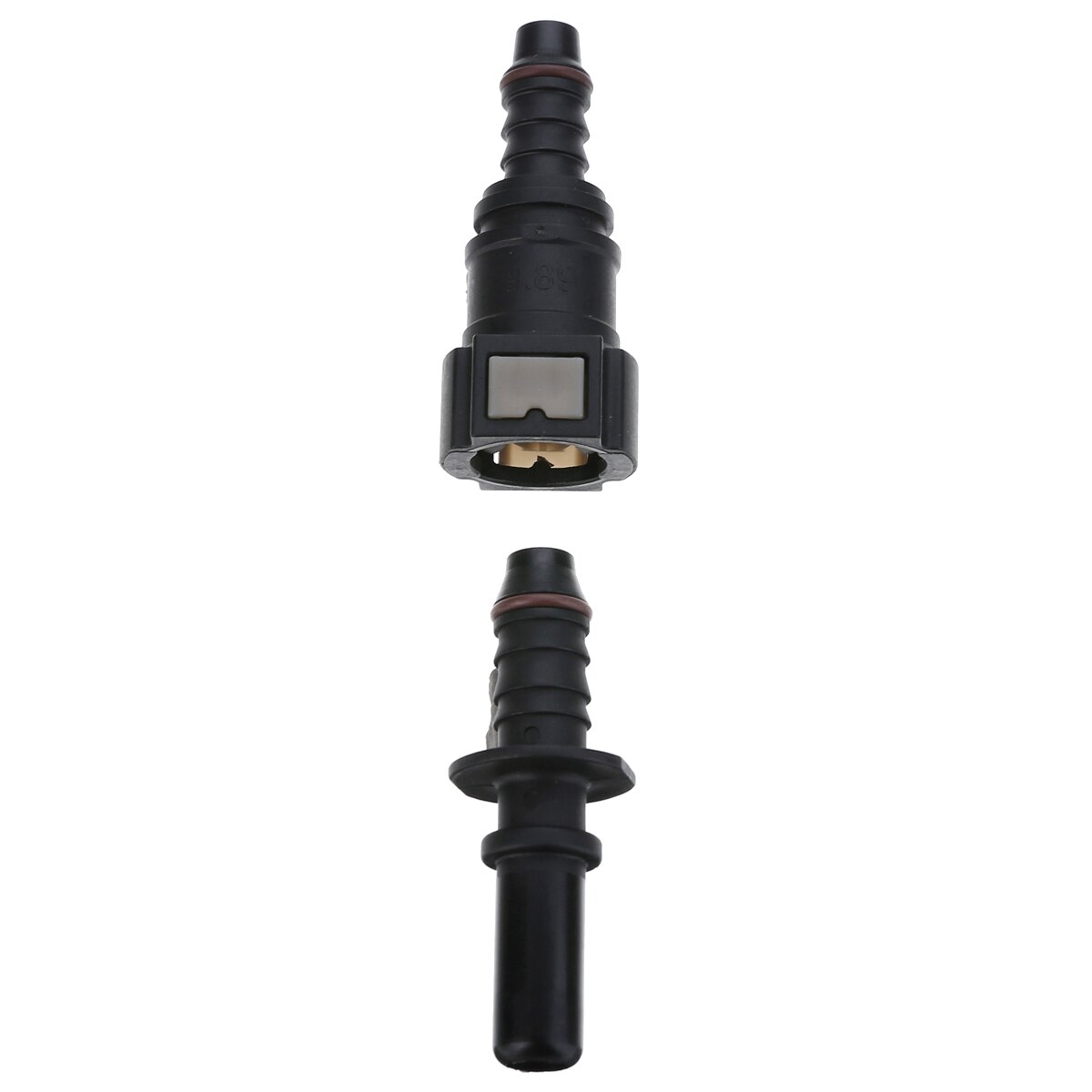 1Set Brandstof Lijn Quick Release Sluit Connector Auto Auto Motorfiets Slang Koppeling Straight Brandstofleiding Snelkoppeling