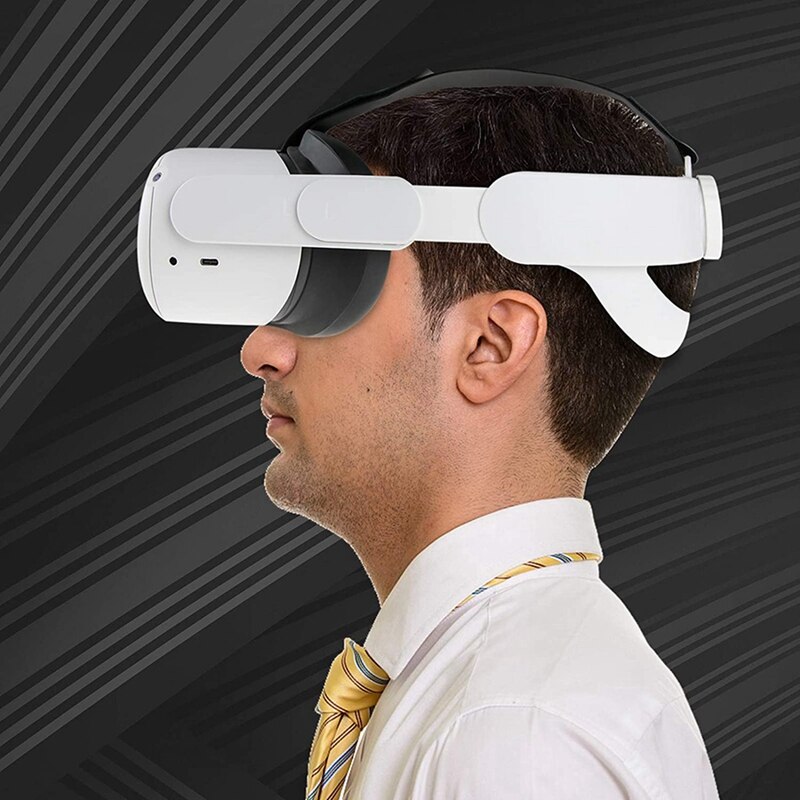 VR Headband For Oculus Quest 2 With Powerbank Fixing Battery Holder