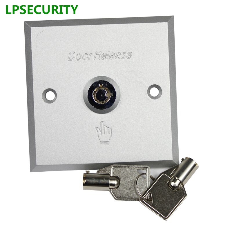 LPSECURITY Door button with keys Metal Exit switch button door release For GATE OPENER electric Lock Access Control system