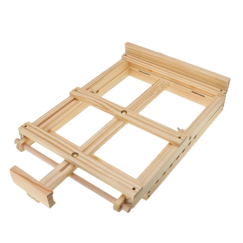 Caballete de madera H-Soporte caballete de dibujo 53-63cm ajustable plegable de Mesa para el artista pintura caballete arte suministros
