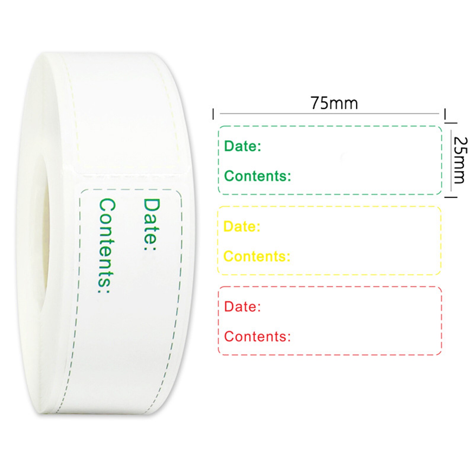 1X3 ''Blank Voedsel Opslag Labels Oplosbare Stickers Herbruikbare Containers Tag